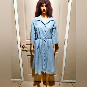 Vintage Beaded Shirt Dress.